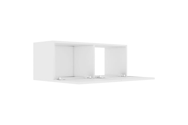 Tv-Skab 80x30x30 cm Spånplade Hvid - Hvid - TV-borde