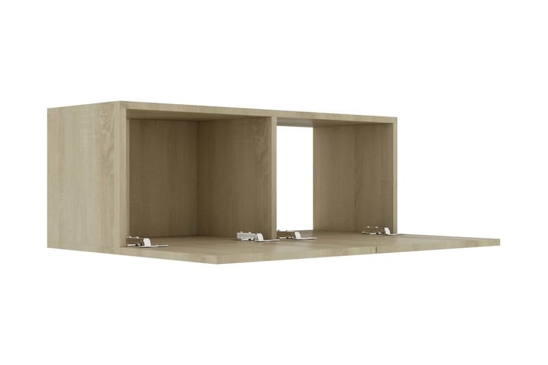 Tv-Skab 80x30x30 cm Spånplade Sonoma-Eg - Brun - TV-borde