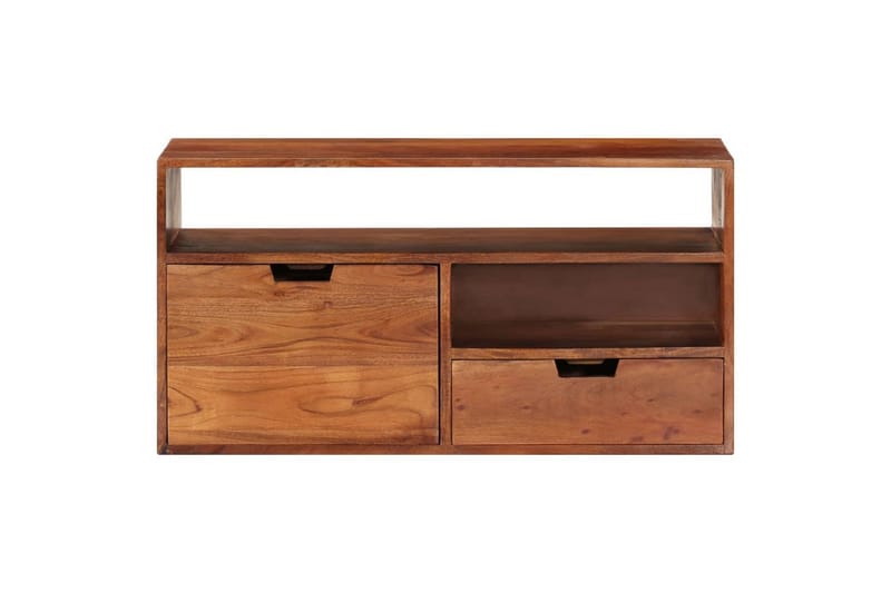 tv-skab 80x30x42 cm massivt akacietræ - Brun - Møbler - TV borde & mediemøbler - TV-borde
