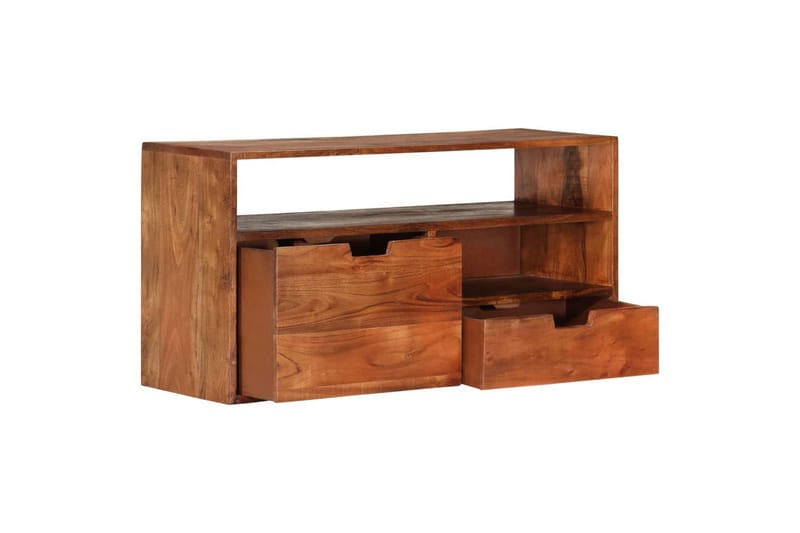 tv-skab 80x30x42 cm massivt akacietræ - Brun - Møbler - TV borde & mediemøbler - TV-borde