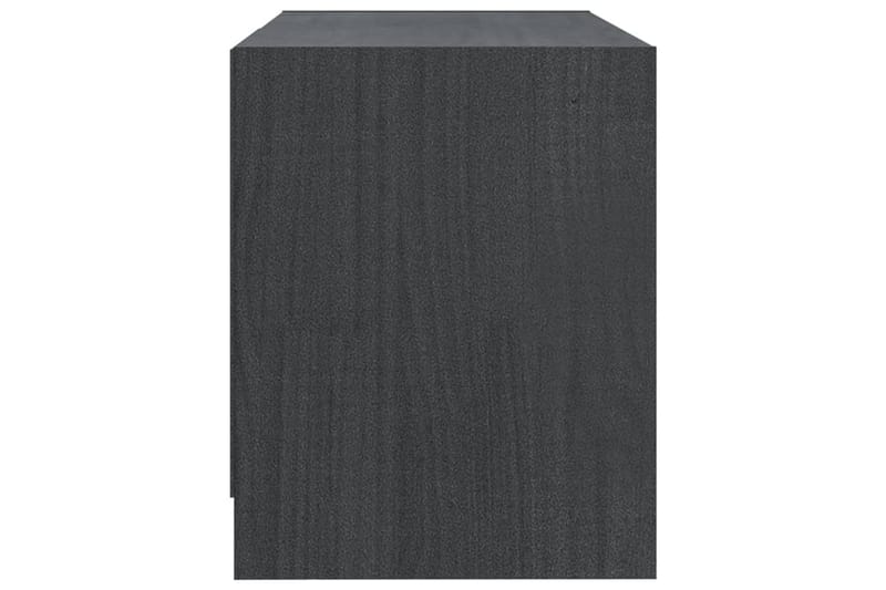 tv-skab 80x31x39 cm massivt fyrretræ grå - Grå - Møbler - TV borde & mediemøbler - TV-borde