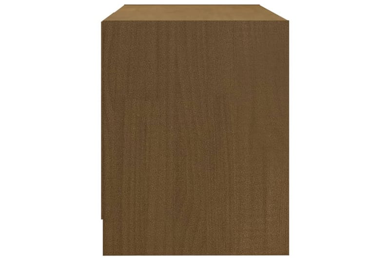 tv-skab 80x31x39 cm massivt fyrretræ honningbrun - Brun - TV-borde