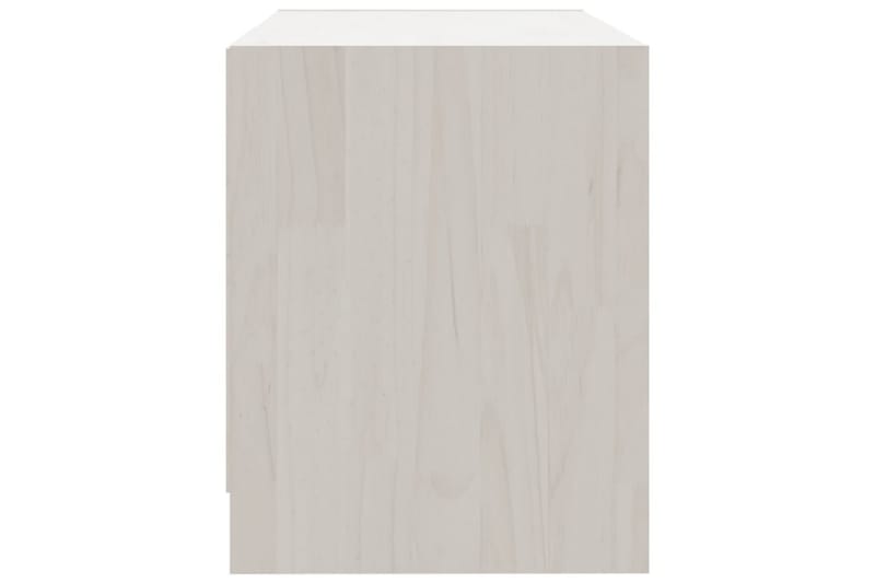 tv-skab 80x31x39 cm massivt fyrretræ hvid - Hvid - Møbler - TV borde & mediemøbler - TV-borde