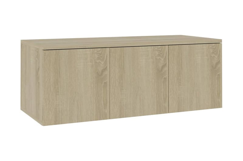 Tv-Skab 80X34X30 cm Spånplade Sonoma-Eg - TV-borde