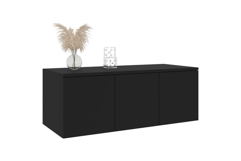 Tv-Skab 80X34X30 cm Spånplade Sort - Møbler - TV borde & mediemøbler - TV-borde