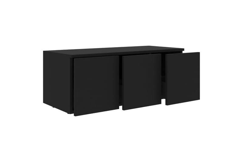 Tv-Skab 80X34X30 cm Spånplade Sort - Møbler - TV borde & mediemøbler - TV-borde