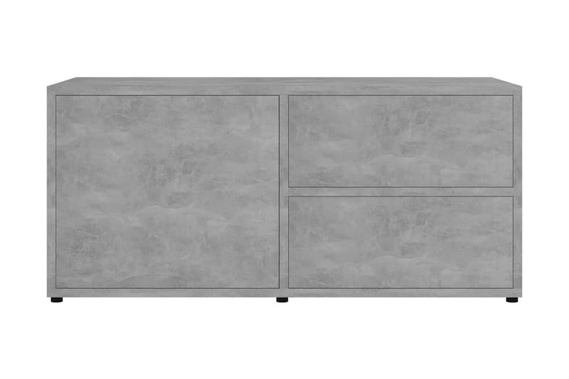 Tv-Skab 80x34x36 cm Spånplade Betongrå - Grå - TV-borde