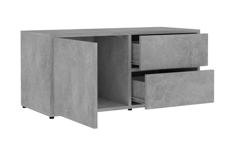 Tv-Skab 80x34x36 cm Spånplade Betongrå - Grå - TV-borde