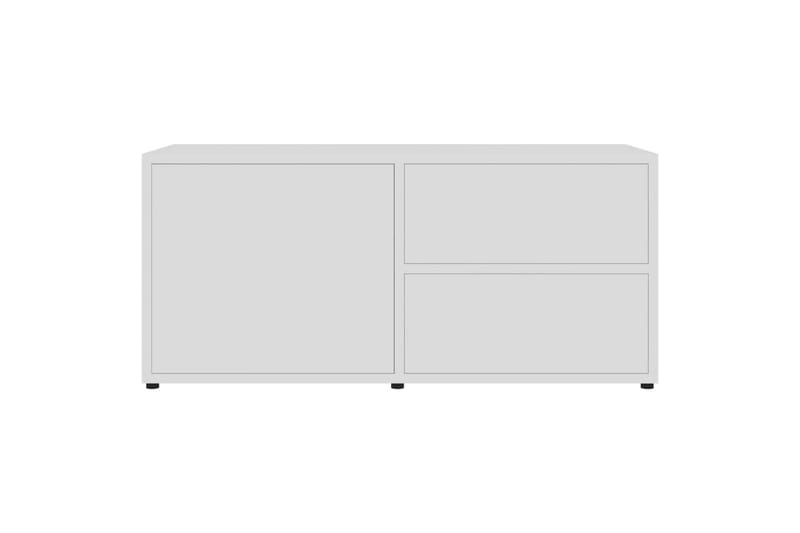 Tv-Skab 80x34x36 cm Spånplade Hvid - Hvid - TV-borde