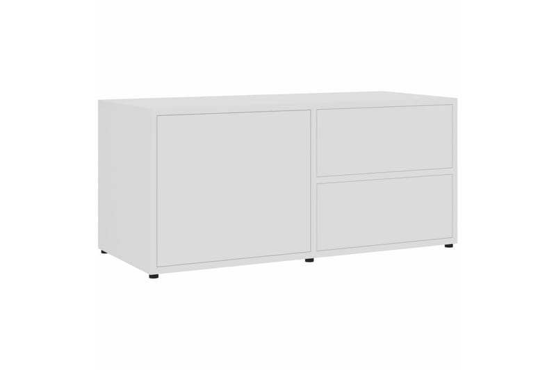 Tv-Skab 80x34x36 cm Spånplade Hvid - Hvid - TV-borde