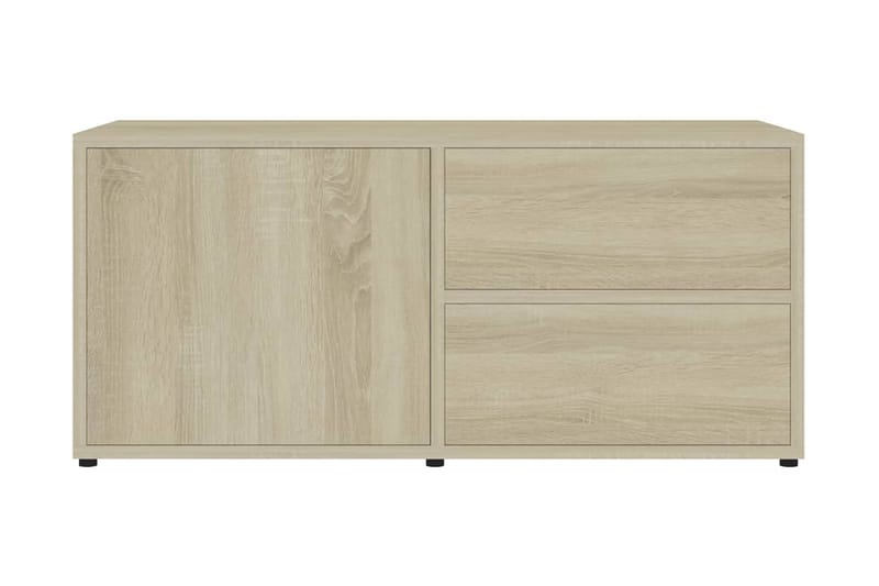 Tv-Skab 80x34x36 cm Spånplade Sonoma-Eg - Brun - Møbler - TV borde & mediemøbler - TV-borde