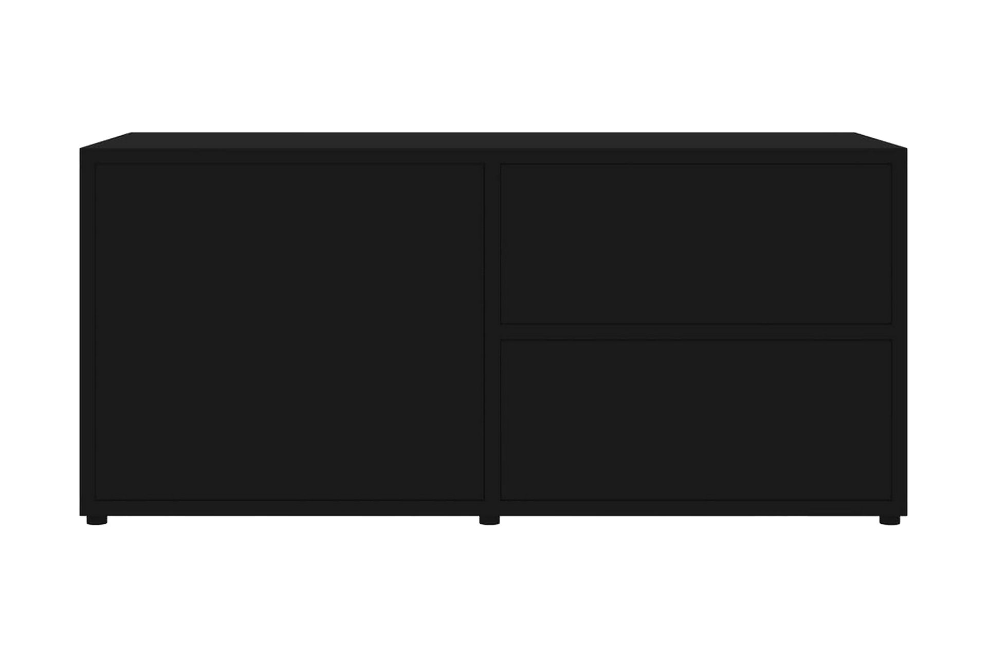 Tv-Skab 80x34x36 cm Spånplade Sort - Sort - Møbler - TV borde & mediemøbler - TV-borde