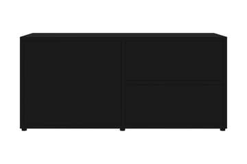 Tv-Skab 80x34x36 cm Spånplade Sort - Sort - Møbler - TV borde & mediemøbler - TV-borde