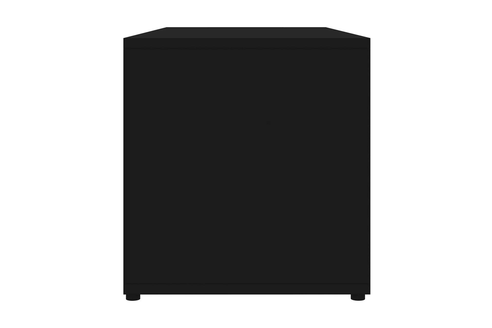 Tv-Skab 80x34x36 cm Spånplade Sort - Sort - Møbler - TV borde & mediemøbler - TV-borde
