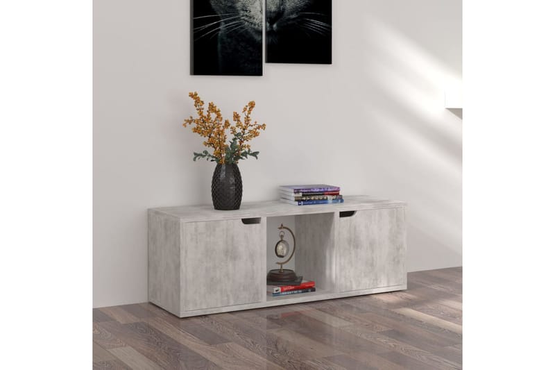 tv-skab 88,5x27,5x30,5 cm spånplade betongrå - Grå - Møbler - TV borde & mediemøbler - TV-borde