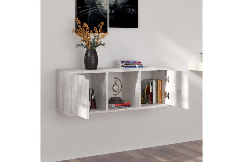 tv-skab 88,5x27,5x30,5 cm spånplade betongrå - Grå - Møbler - TV borde & mediemøbler - TV-borde