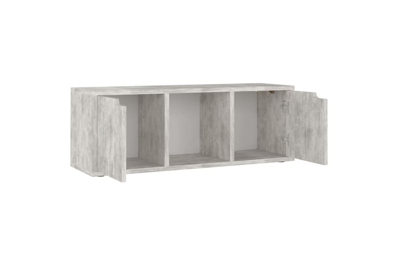 tv-skab 88,5x27,5x30,5 cm spånplade betongrå - Grå - TV-borde