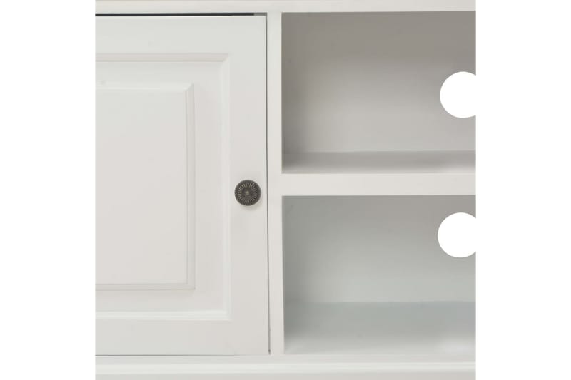 Tv-Skab 90 X 30 X 40 Cm Træ Hvid - Hvid - Møbler - TV borde & mediemøbler - TV-borde