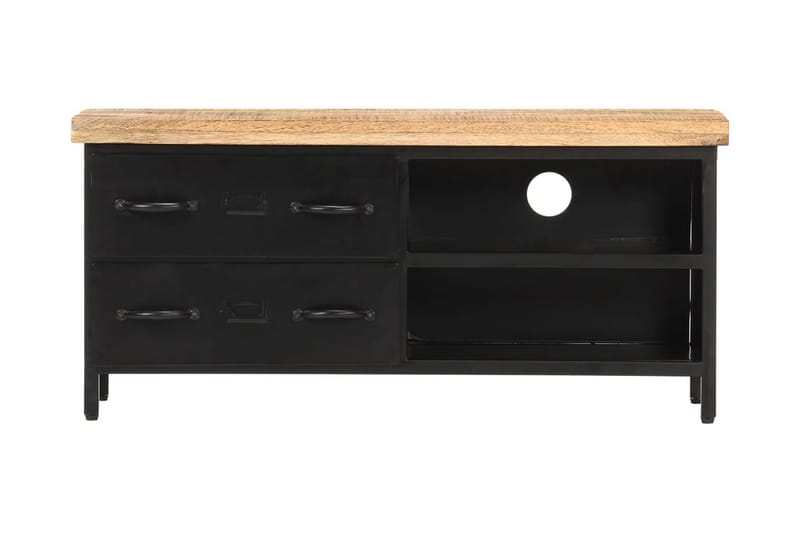 Tv-Skab 90X30X41 cm Ru Mangotræ - Sort - Møbler - TV borde & mediemøbler - TV-borde