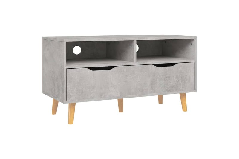 tv-skab 90x40x48,5 cm spånplade betongrå - Grå - Møbler - TV borde & mediemøbler - TV-borde
