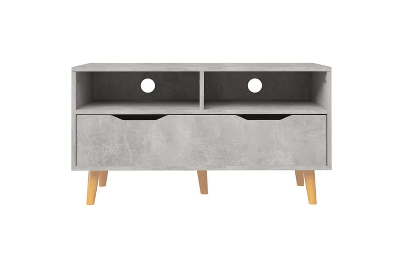 tv-skab 90x40x48,5 cm spånplade betongrå - Grå - Møbler - TV borde & mediemøbler - TV-borde