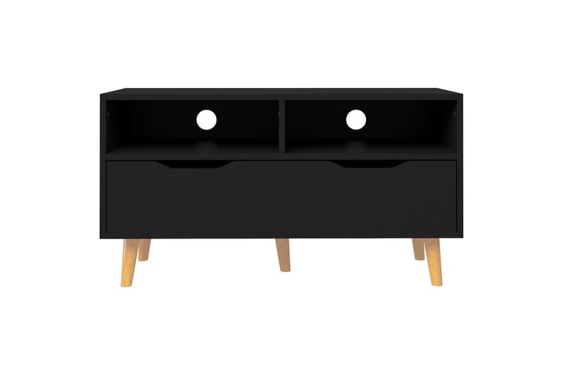 tv-skab 90x40x48,5 cm spånplade sort - Sort - Møbler - TV borde & mediemøbler - TV-borde