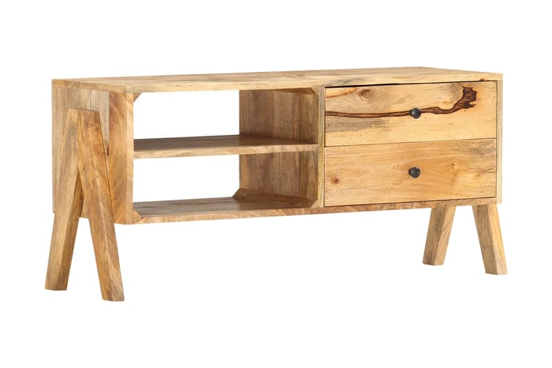 tv-skab 97 x 35 x 47 cm massivt mangotræ - Brun - Møbler - TV borde & mediemøbler - TV-borde