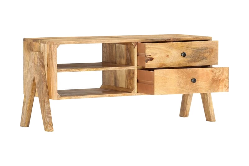 tv-skab 97 x 35 x 47 cm massivt mangotræ - Brun - Møbler - TV borde & mediemøbler - TV-borde
