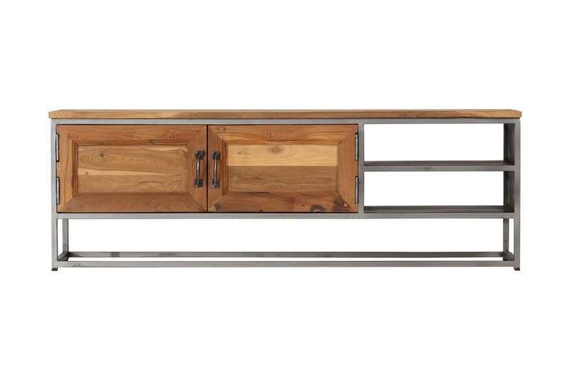 Tv-Skab Genanvendt Teak Og Stål 120 X 30 X 40 Cm - Brun - Møbler - TV borde & mediemøbler - TV-borde