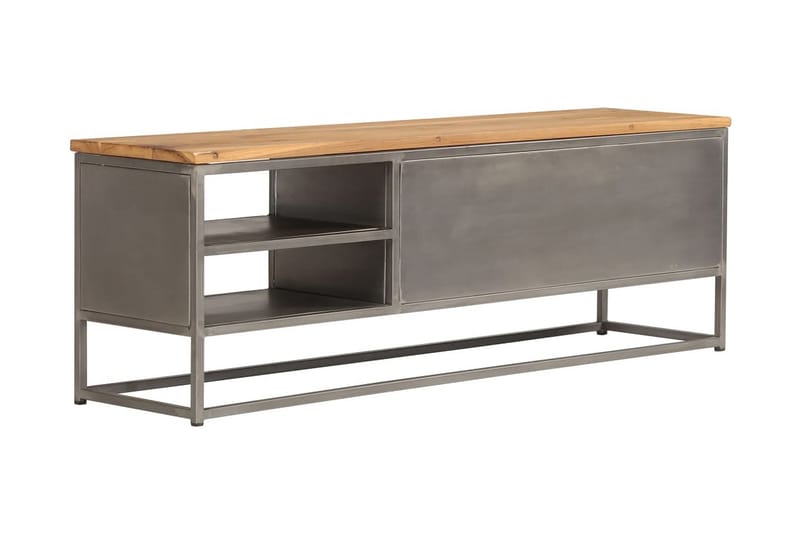 Tv-Skab Genanvendt Teak Og Stål 120 X 30 X 40 Cm - Brun - Møbler - TV borde & mediemøbler - TV-borde