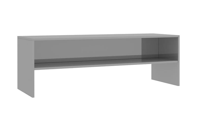 tv-skab højglans 120 x 40 x 40 cm spånplade grå - Møbler - TV borde & mediemøbler - TV-borde