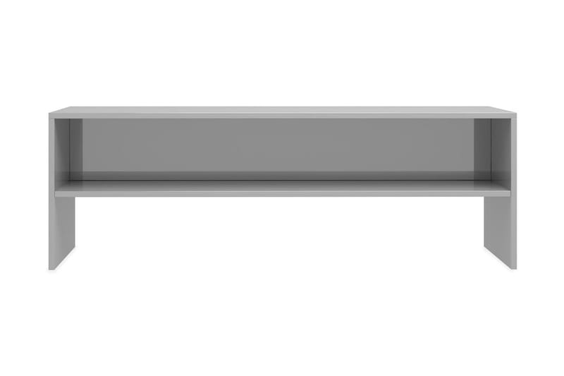 tv-skab højglans 120 x 40 x 40 cm spånplade grå - Møbler - TV borde & mediemøbler - TV-borde