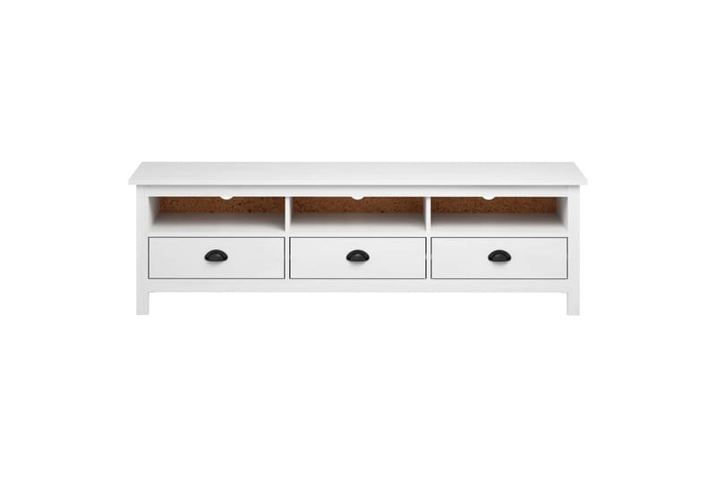 Tv-Skab Hill Range 158x40x47 cm Massivt Fyrretræ Hvid - Møbler - TV borde & mediemøbler - TV-borde