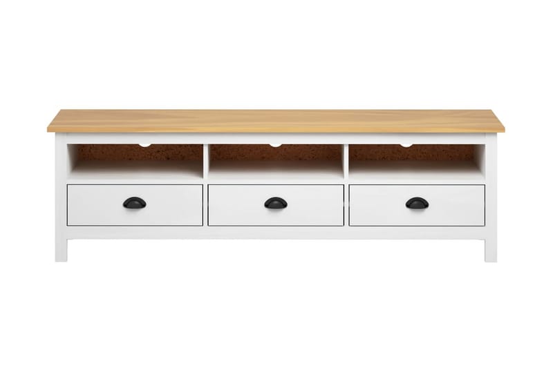 Tv-Skab Hill Range 158x40x47 cm Massivt Fyrretræ Hvid - Møbler - TV borde & mediemøbler - TV-borde