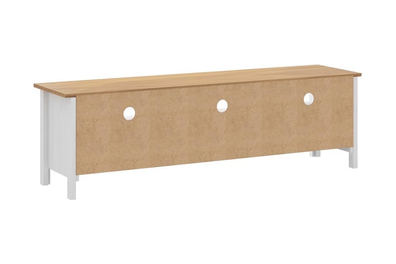 Tv-Skab Hill Range 158x40x47 cm Massivt Fyrretræ Hvid - Møbler - TV borde & mediemøbler - TV-borde