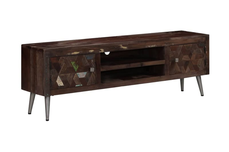 Tv-Skab I Massivt, Genanvendt Træ 140 X 30 X 45 Cm - Brun - Møbler - TV borde & mediemøbler - TV-borde