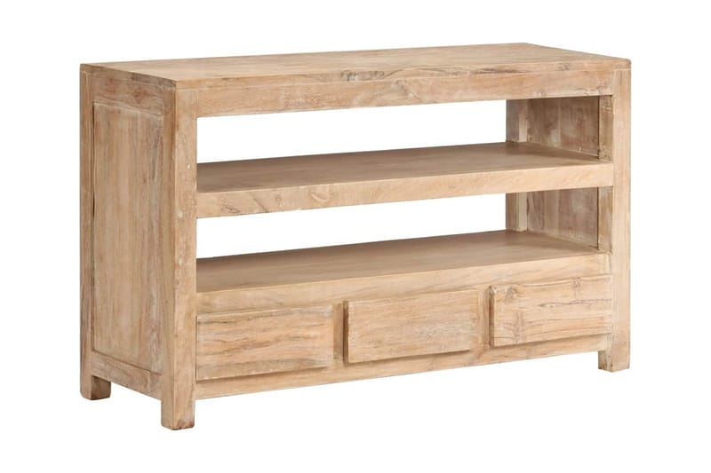 Tv-Skab I Massivt Akacietræ 90 X 30 X 55 Cm Lysebrun - Brun - Møbler - TV borde & mediemøbler - TV-borde