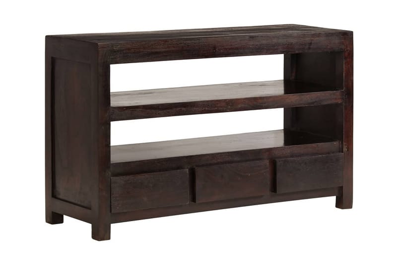 Tv-Skab I Massivt Akacietræ 90 X 30 X 55 Cm Mørkebrun - Brun - Møbler - TV borde & mediemøbler - TV-borde