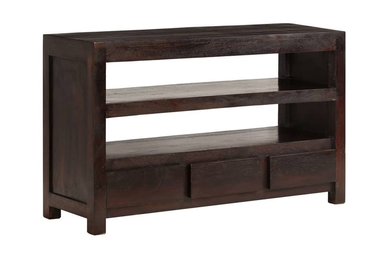 Tv-Skab I Massivt Akacietræ 90 X 30 X 55 Cm Mørkebrun - Brun - Møbler - TV borde & mediemøbler - TV-borde