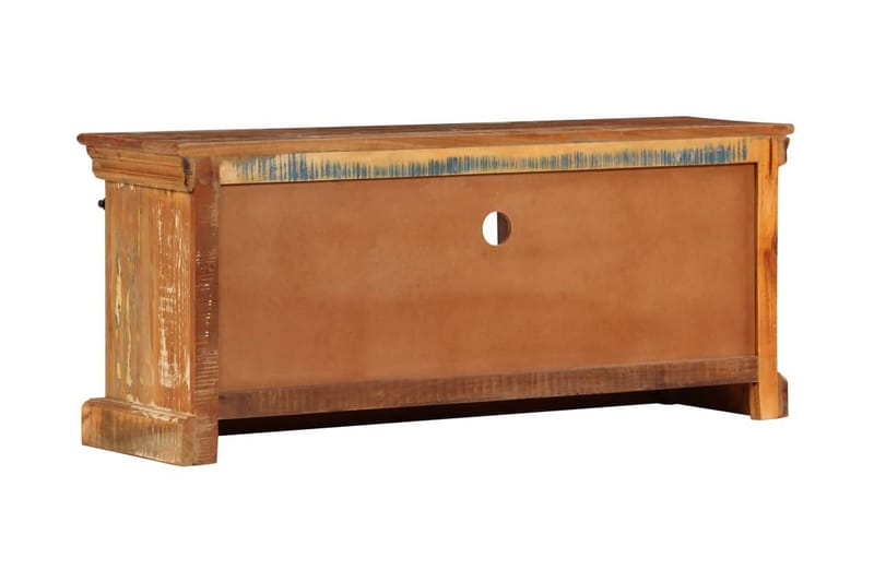 Tv-Skab I Massivt Genanvendt Træ 110 X 30 X 45 Cm - Flerfarvet - Møbler - TV borde & mediemøbler - TV-borde