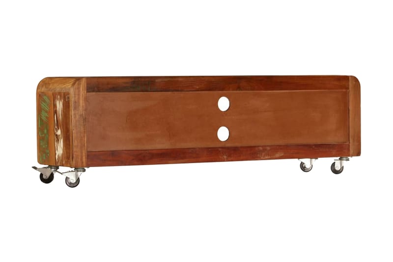 Tv-Skab I Massivt Genanvendt Træ 120 X 30 X 36 Cm - Flerfarvet - Møbler - TV borde & mediemøbler - TV-borde
