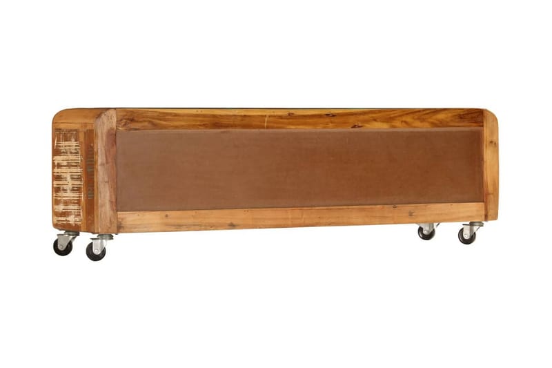 Tv-Skab I Massivt Genanvendt Træ 120 X 30 X 37 Cm - Flerfarvet - Møbler - TV borde & mediemøbler - TV-borde