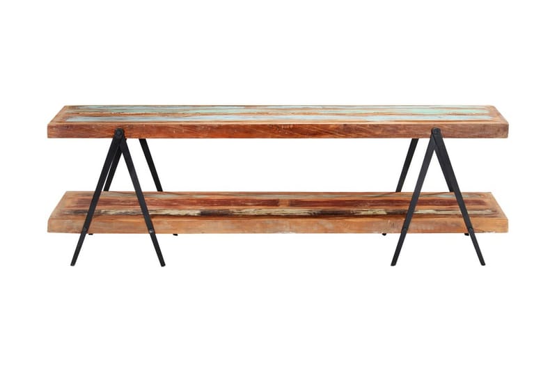Tv-Skab I Massivt Genanvendt Træ 160 X 40 X 50 Cm - Flerfarvet - Møbler - TV borde & mediemøbler - TV-borde