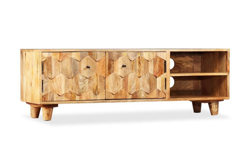 Tv-Skab I Massivt Mangotræ 118 X 35 X 40 Cm - Brun - Møbler - TV borde & mediemøbler - TV-borde