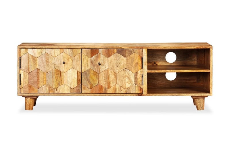 Tv-Skab I Massivt Mangotræ 118 X 35 X 40 Cm - Brun - Møbler - TV borde & mediemøbler - TV-borde