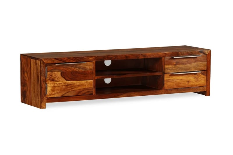 Tv-Skab I Massivt Sheeshamtræ 120 X 30 X 30 Cm - Brun - Møbler - TV borde & mediemøbler - TV-borde