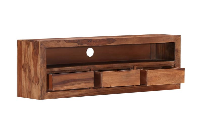Tv-Skab I Massivt Sheeshamtræ 120 X 30 X 40 Cm - Brun - Møbler - TV borde & mediemøbler - TV-borde