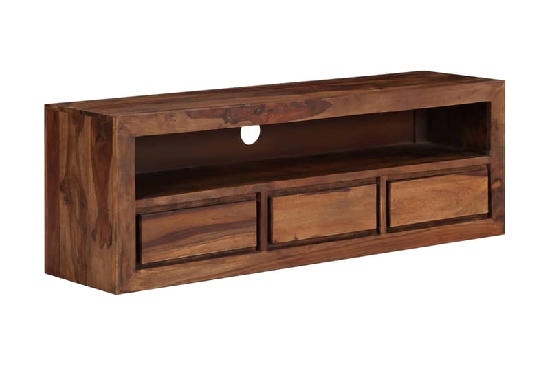 Tv-Skab I Massivt Sheeshamtræ 120 X 30 X 40 Cm - Brun - Møbler - TV borde & mediemøbler - TV-borde