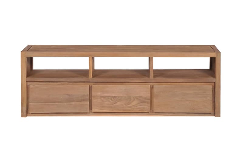 Tv-Skab I Teak m Naturlig Finish 120 X 30 X 40 Cm - Brun - Møbler - TV borde & mediemøbler - TV-borde
