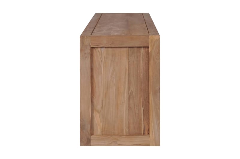 Tv-Skab I Teak m Naturlig Finish 120 X 30 X 40 Cm - Brun - TV-borde